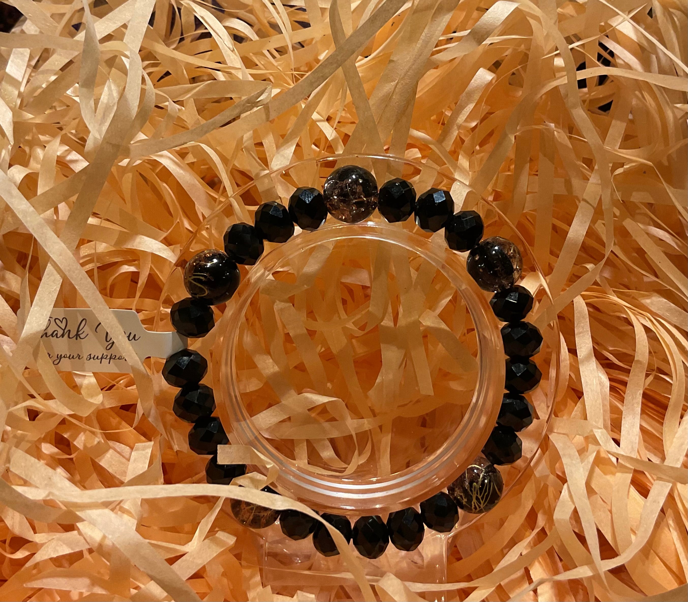 16-17 cm Facettierte 8 mm Armband