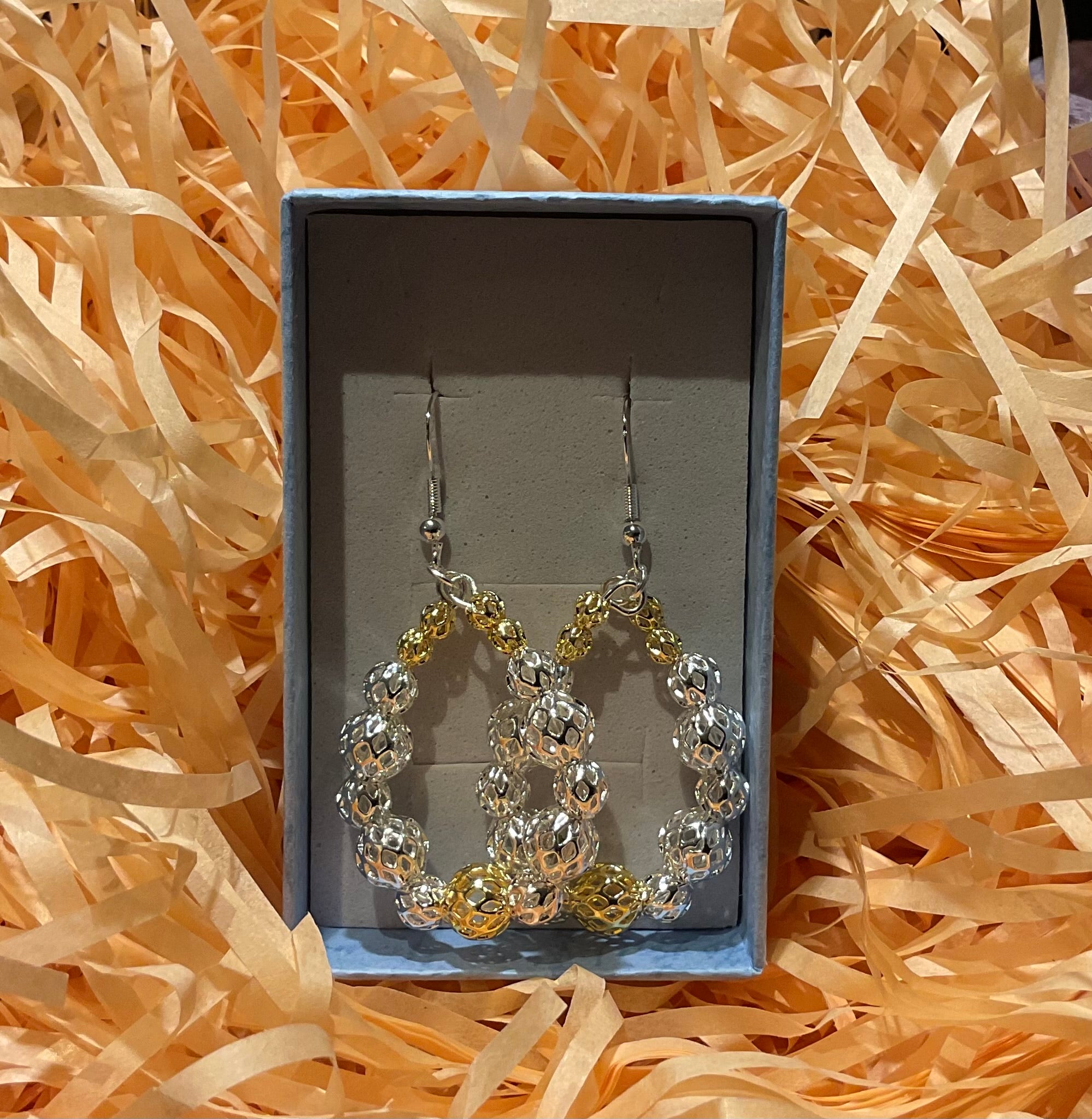 Hänger Ohrringe aus Silber