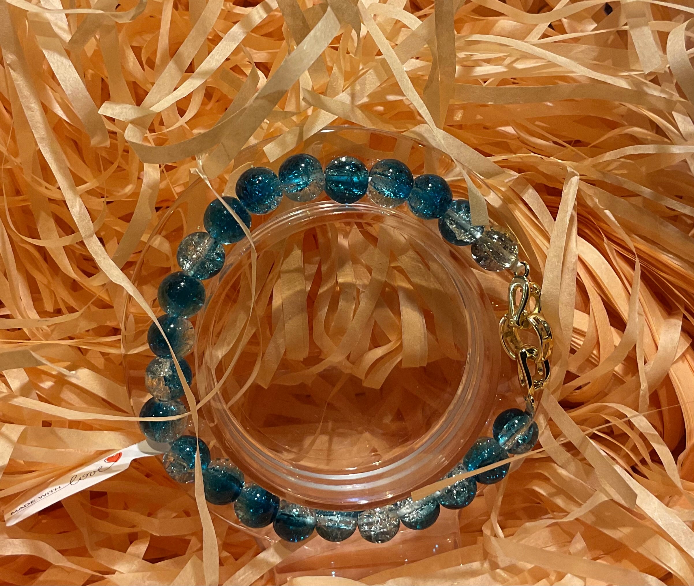 17cm Armband mit vergoldeten Verschluss.